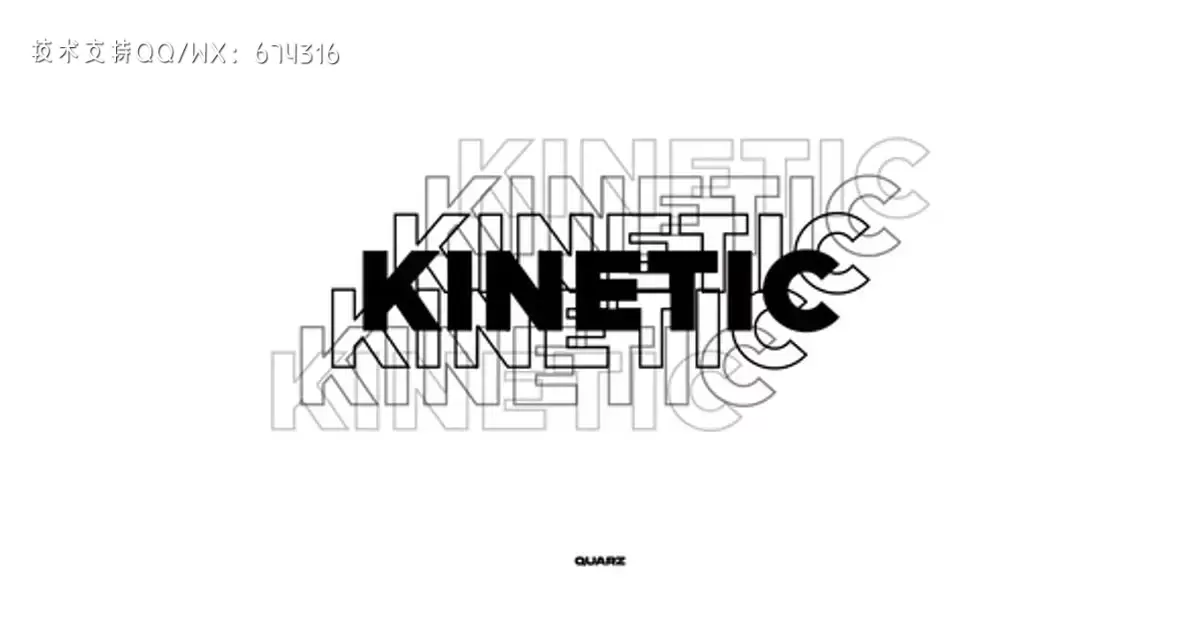 动态排版标题AE视频模版Kinetic Typography Titles