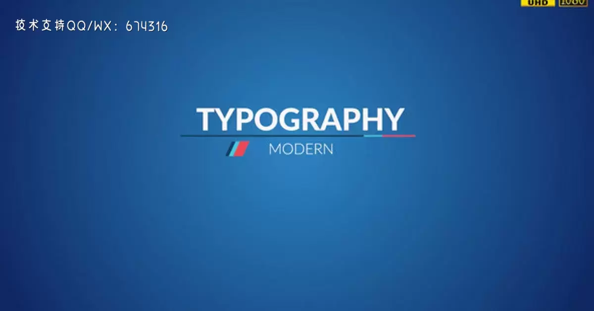 现代排版标题AE视频模版Modern Typography Titles