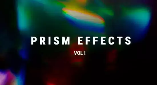 6K视频素材-51个优雅复古彩色棱镜光晕彩虹散景炫光叠加动画 Prism Effects V1
