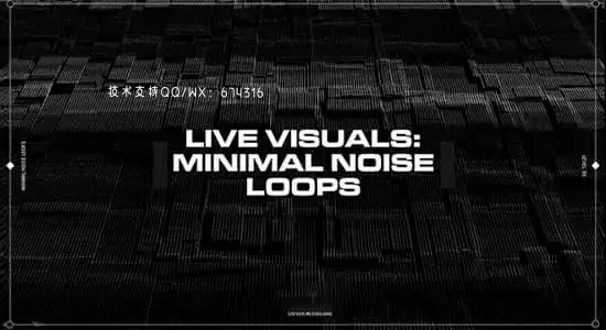 视频素材-44个信号噪波干扰损坏视觉特效动画 Minimal Noise Loops