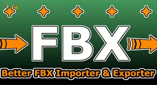 FBX模型导入导出工具Blender插件 Better FBX Importer & Exporter v5.4.8