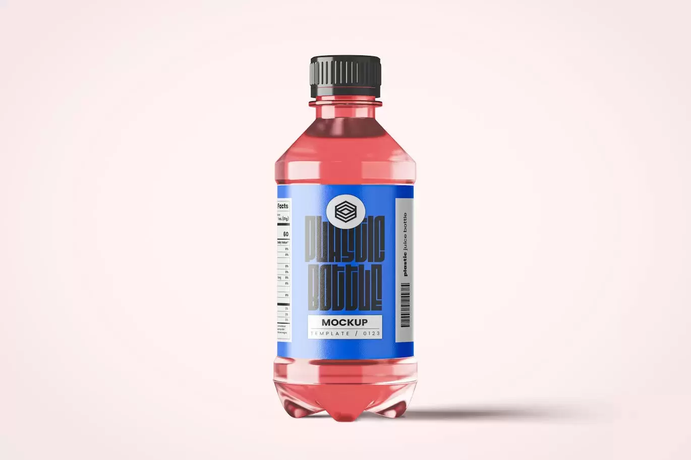 红色塑料瓶样机 (PSD)免费下载
