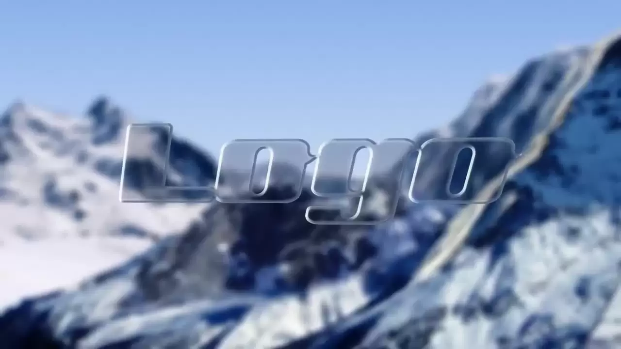 山中的LOGO标志动画AE模板视频下载-附音频