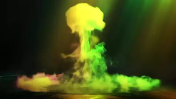 彩色烟雾爆裂标志AE视频模版视频下载-附音频