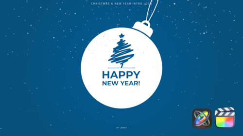 圣诞节和新年介绍LogoFCPX模板 圣诞节和新年介绍LogoFCPX模板