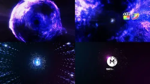 颗粒LOGO标志揭示标志动画FCPX模板