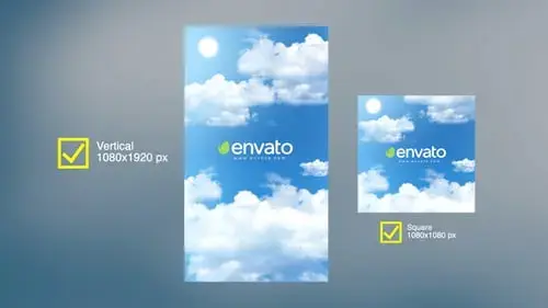 天空LOGO标志显示FCPX 2023模板