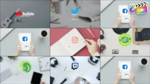 FCPX模板的扁平企业徽标 FCPX模板的扁平企业徽标