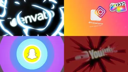 时尚风格mg动画logo标志包FCPX模板 时尚风格mg动画logo标志包FCPX模板