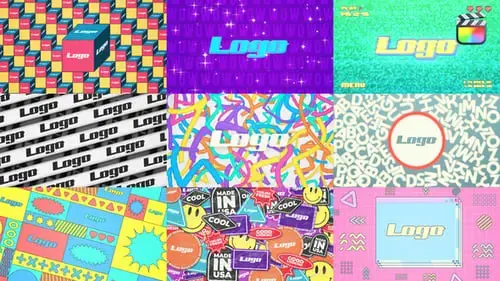 彩色页面徽标显示-FCPX模板 彩色页面徽标显示-FCPX模板