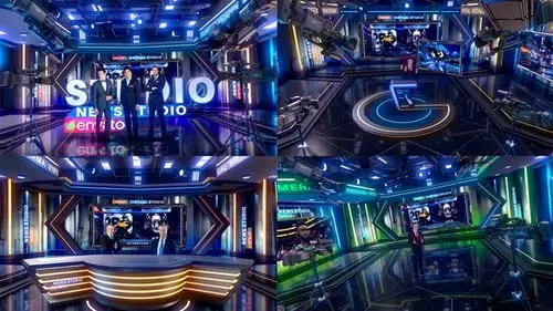 终极虚拟演播室超酷虚拟背景AE模板 终极虚拟演播室超酷虚拟背景AE模板