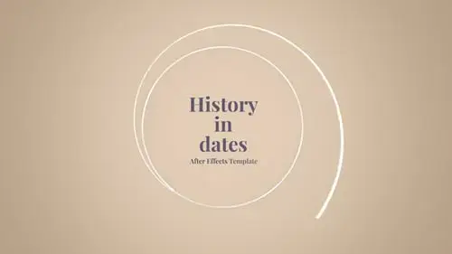 旋转时间轴图文AE视频的日期中的历史历史内存