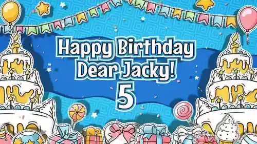 生日快乐视频卡儿童剪纸画birtay AE视频