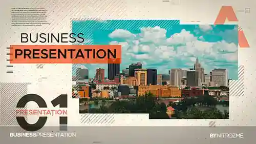 报纸风格照片展示素材AE视频