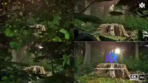 自然标志和秋季AE视频