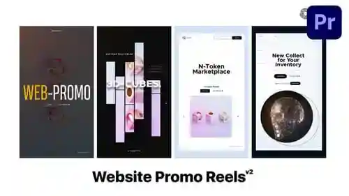 现代数字产品促销卷轴抽象艺术和动画AE视频