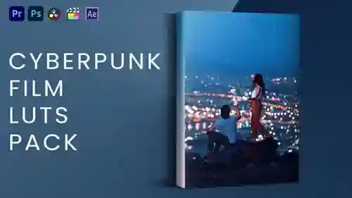具有赛博朋克美学的未来派lut达芬奇模板