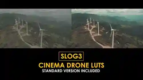 Slog3电影院无人机和标准lut达芬奇模板