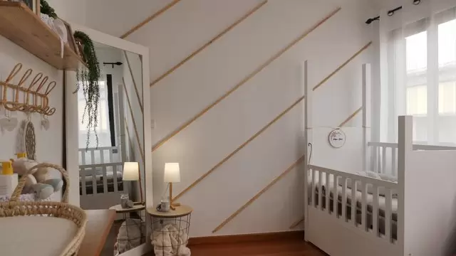 婴儿室房间内装饰视频素材插图