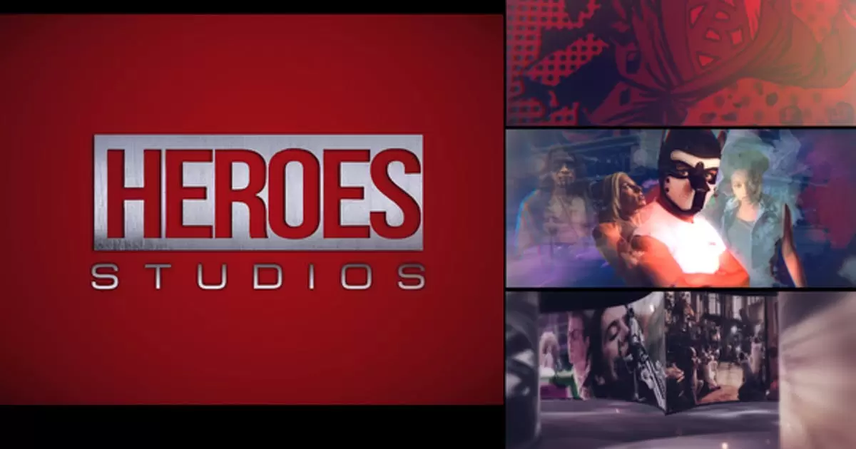 超级英雄漫威漫画logo标志介绍+预告片头AE模版Heroes Logo Intro插图