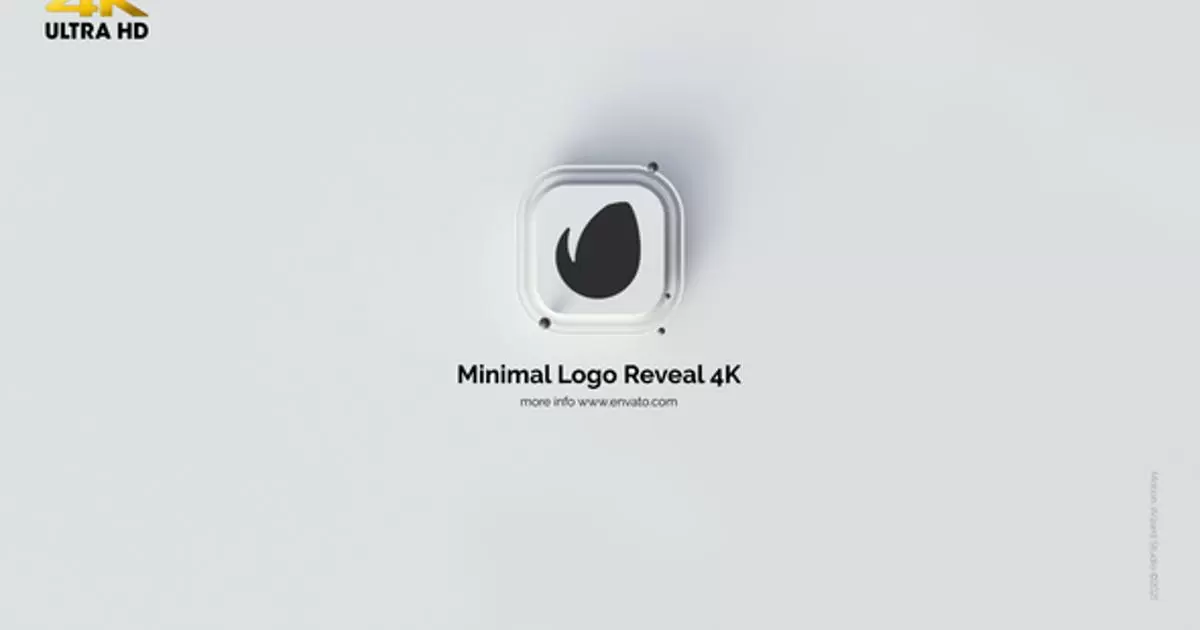 简单干净的logo标志显示4K AE模版Minimal Logo Reveal 4K插图