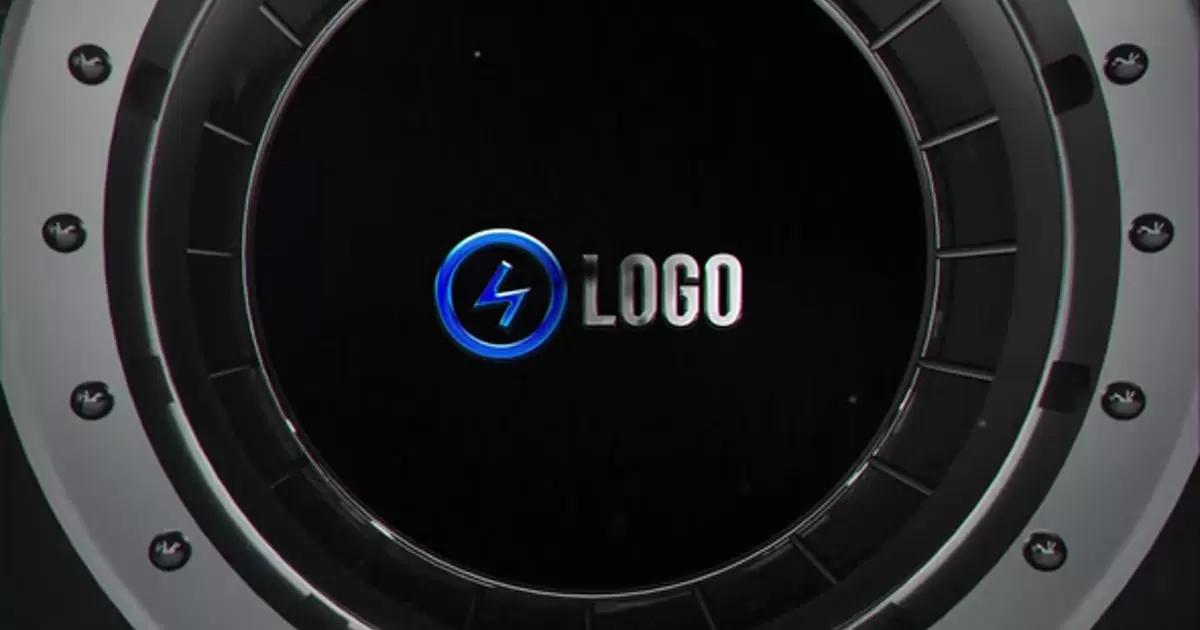 Vault徽标高科技机械logo显示AE模版Vault Logo Reveal插图