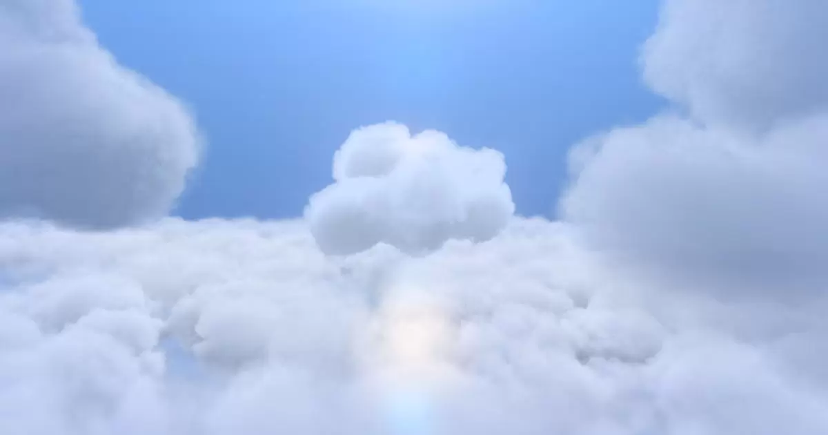 云端上空的logo天空标志显露AE模版Cloud Logo Reveal插图
