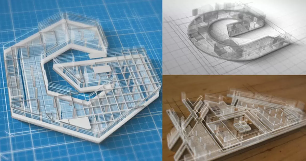 logo标志构造三维结构设计动画AE模版Logo Construction插图 logo标志构造三维结构设计动画AE模版Logo Construction插图