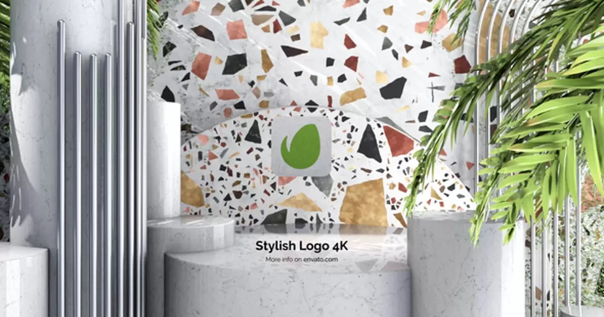 时尚标志室内装饰logo设计AE模版Stylish Logo 4K插图