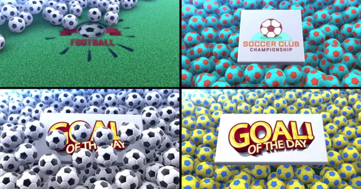 足球运动logo标志揭示AE模版Soccer Logo Reveal 2插图