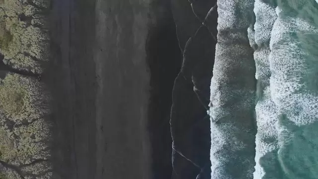 新西兰的穆里瓦海滩航拍视频素材插图