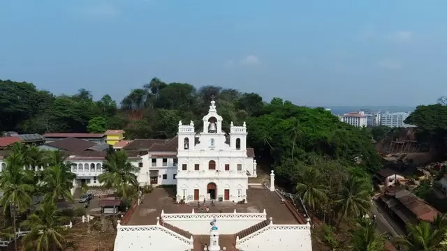 墨西哥历史教堂城堡航拍视频素材插图
