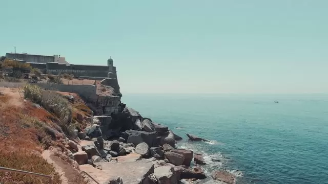 圣若昂福特海边航拍视频素材插图