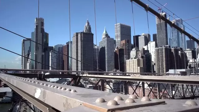 纽约的摩天大楼航拍视频素材插图