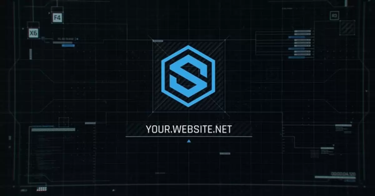 技术用户界面屏幕标志AE模版Tech UI Screen Logo插图