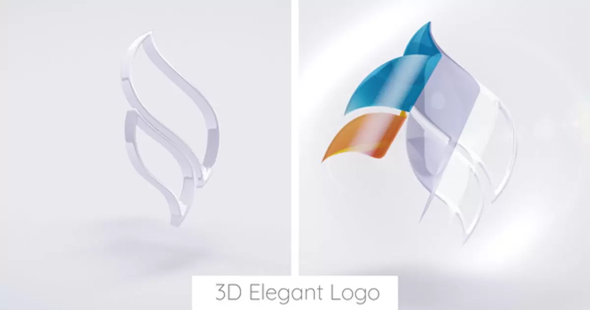 3D优雅标志AE模版3D Elegant Logo插图