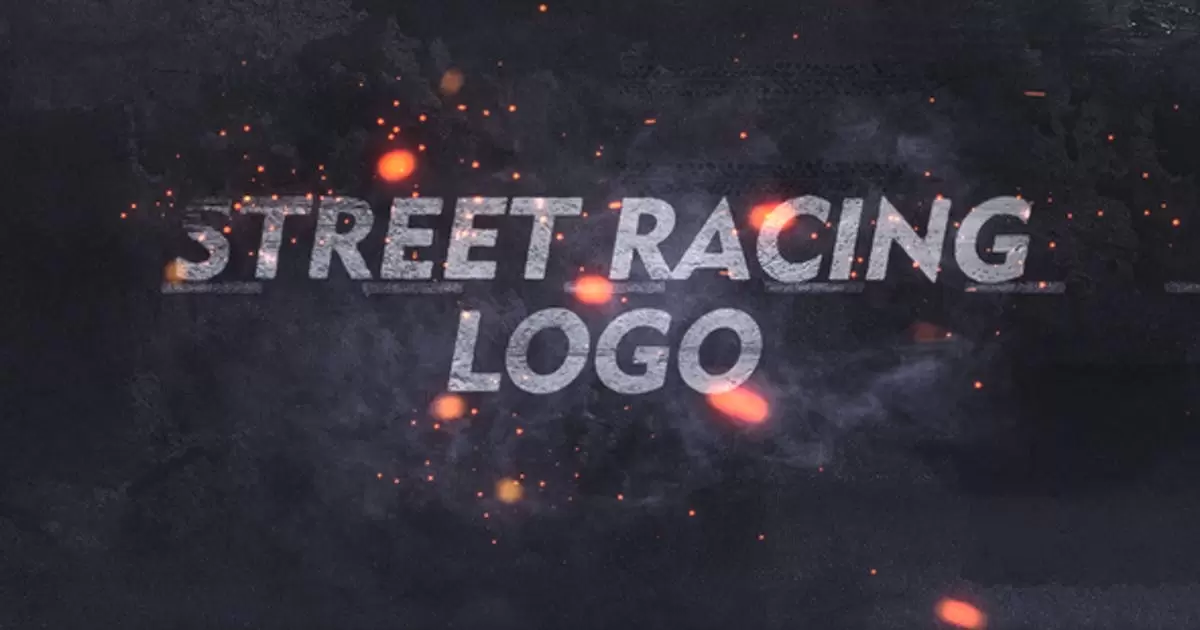 街头赛车竞技比赛标志AE模版Street Racing Logo插图