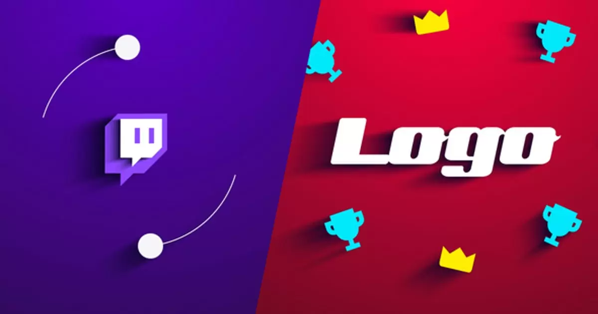 Twitch徽标动画logo显示AE模版Twitch Logo Reveal插图