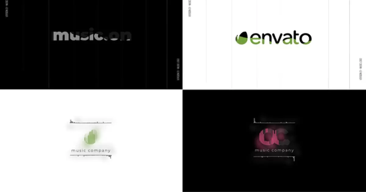 徽标显示频谱音乐可视化工具AE模版Music Logo Reveal visualizer插图
