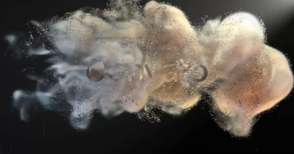 闪光烟雾标志揭示AE模版Glitter Smoke Logo Reveal插图