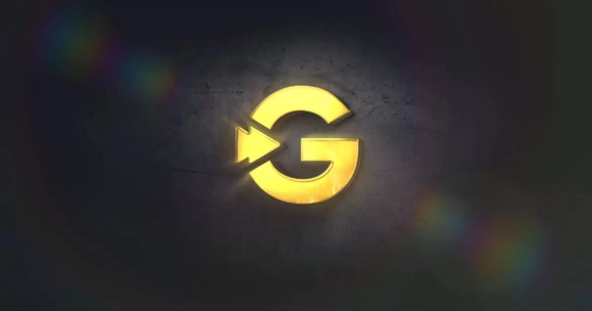 金色发光金属logo标志AE模版Gold Logo插图
