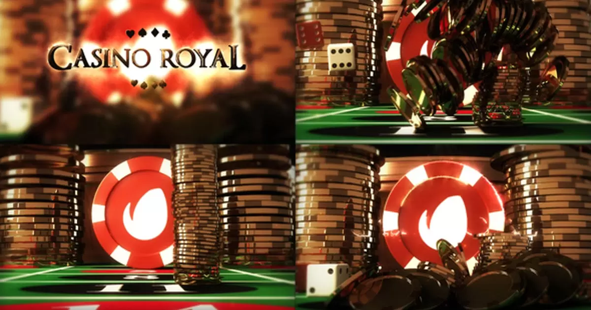 赌场筹码logo标志揭示AE模版Casino Logo Reveal插图