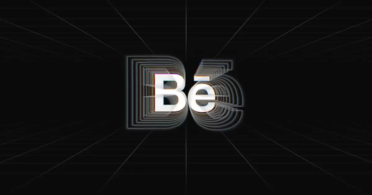 现代毛刺放射logo标志AE模版Modern Glitch Logo插图