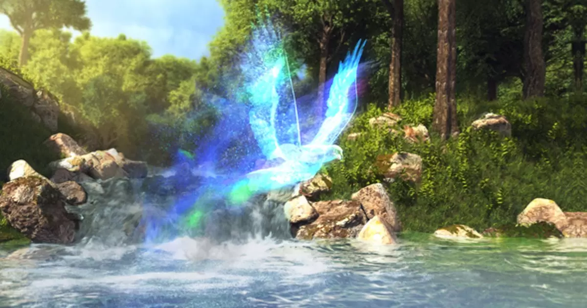 魔法河流飞鸟动物logo标志AE模版Enchanted River Logo插图