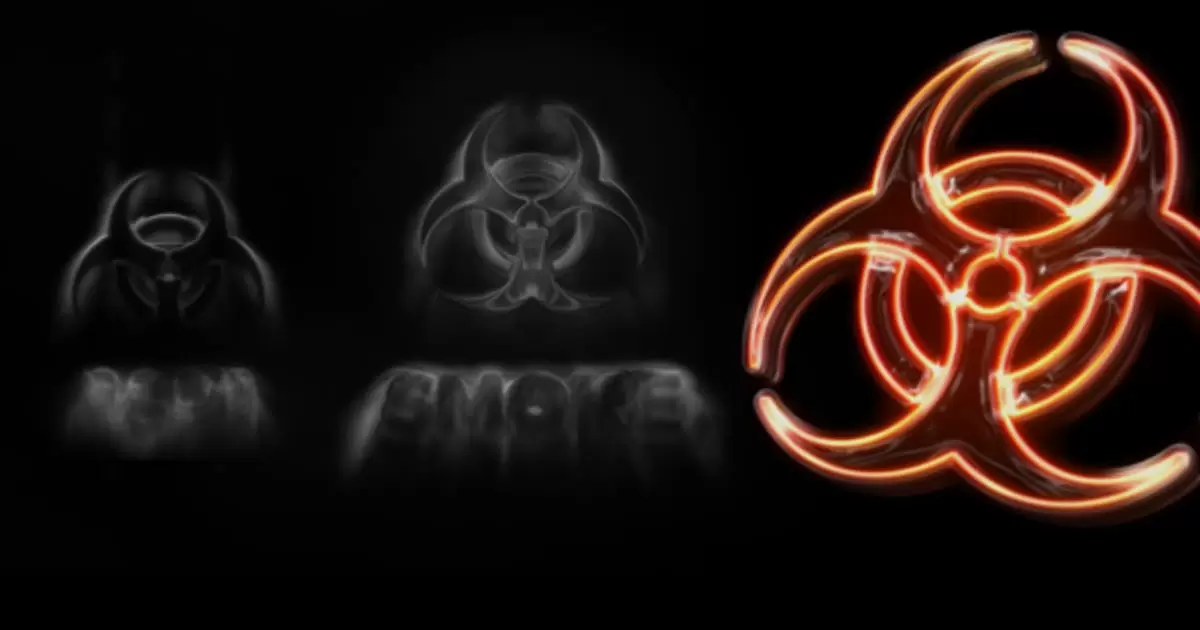 黑烟霓虹灯放射元素logo’揭示AE模版Dark Smoke Neon Logo Intro Reveal插图