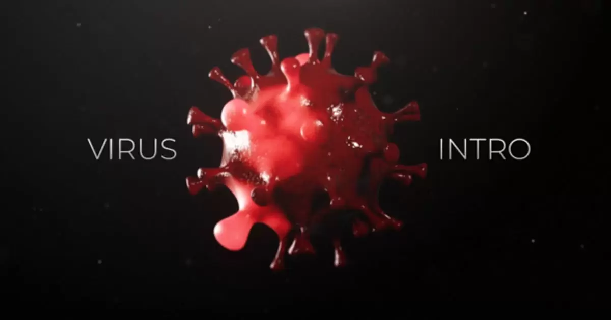 冠状病毒标志logo动画AE模版Coronavirus Logo Reveal插图