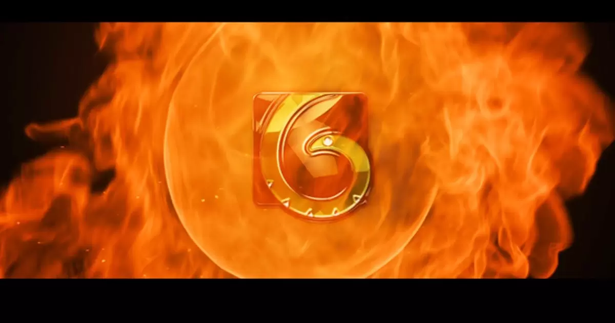 火焰中燃烧的logo标志揭示AE模版Flame Logo Reveal插图