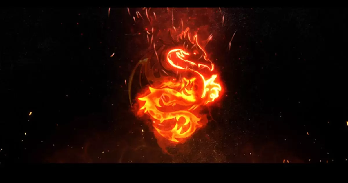 史诗消防火焰燃烧logo标志V2AE模版Epic Fire Logo V2插图