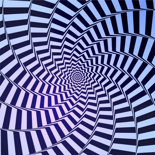 斑马皮肤花纹旋转视错觉矢量背景[ai,eps]插图