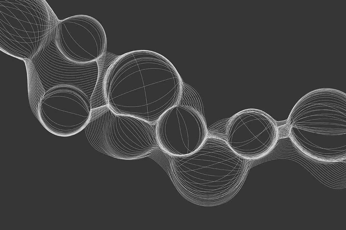 高端时尚抽象气泡线条波浪背景底纹矢量纹理集合-AI, EPS, JPG, PNG插图10